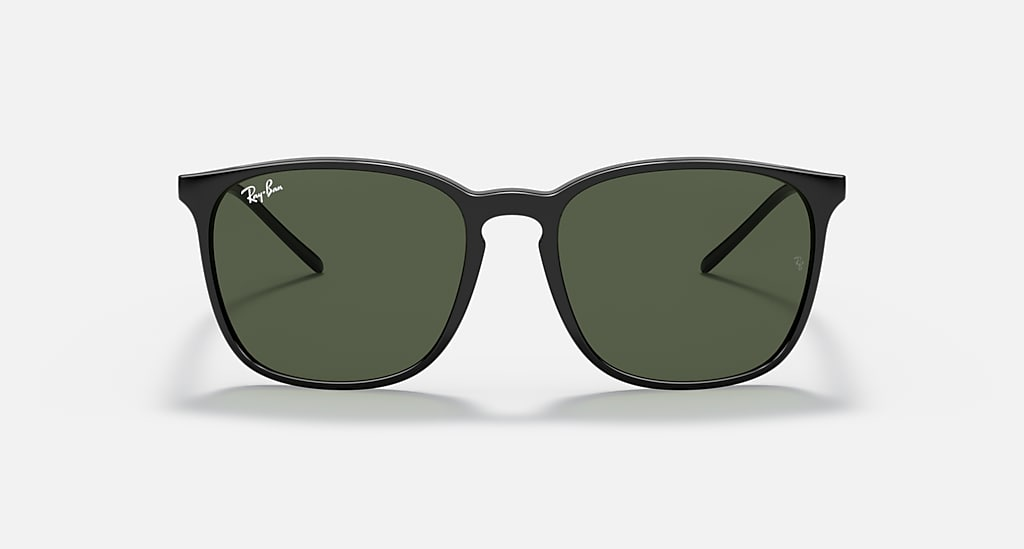 Ray-Ban RB4387 Czarne Okrągłe Okulary Przeciwsłoneczne Muchy Unisex