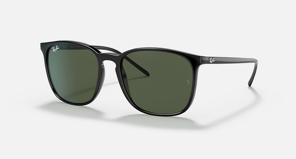 Ray-Ban RB4387 Czarne Okrągłe Okulary Przeciwsłoneczne Muchy Unisex