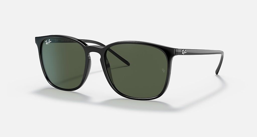 Ray-Ban RB4387 Czarne Okrągłe Okulary Przeciwsłoneczne Muchy Unisex