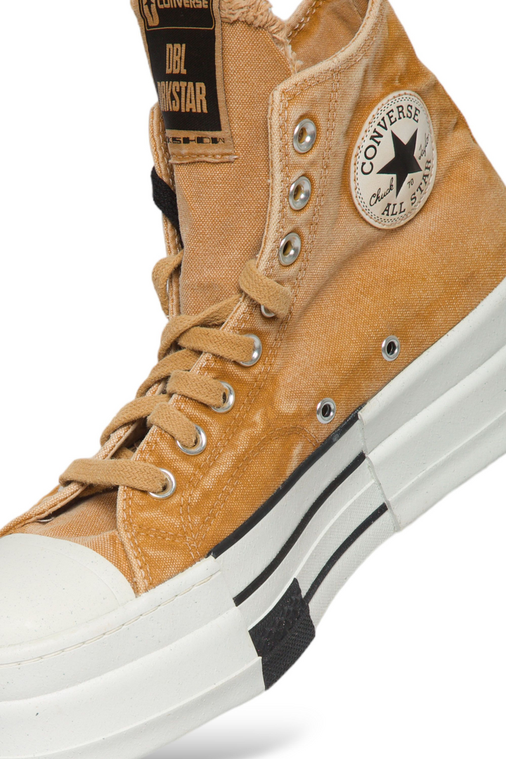 Converse x Rick Owens DRKSHDW DBL "Blonde" Beżowe Platforma Buty Sportowe Trampki A06756C
