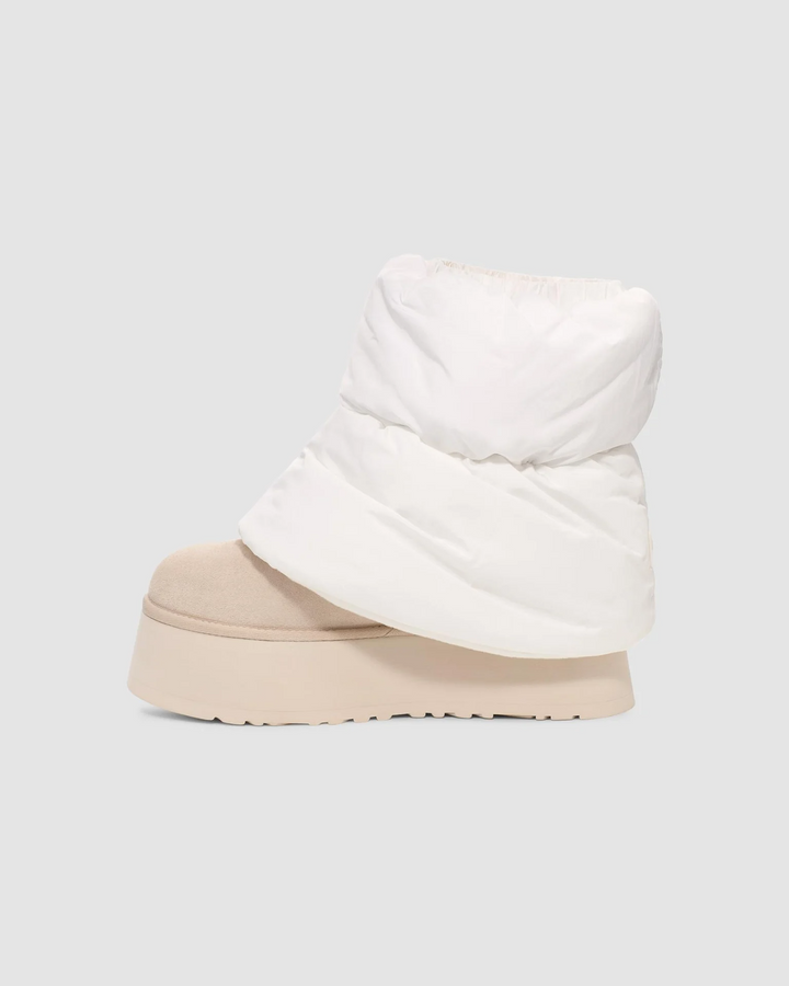 UGG śniegowce zamszowe Classic Mini Dipper Puffer 1158275-WCRM