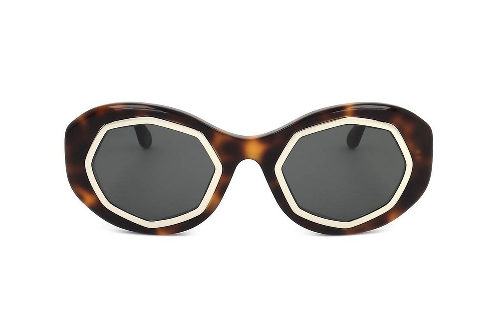 Marni Mount Bromo Bordeaux P6P Brązowe Okulary Przeciwsłoneczne Unisex WL