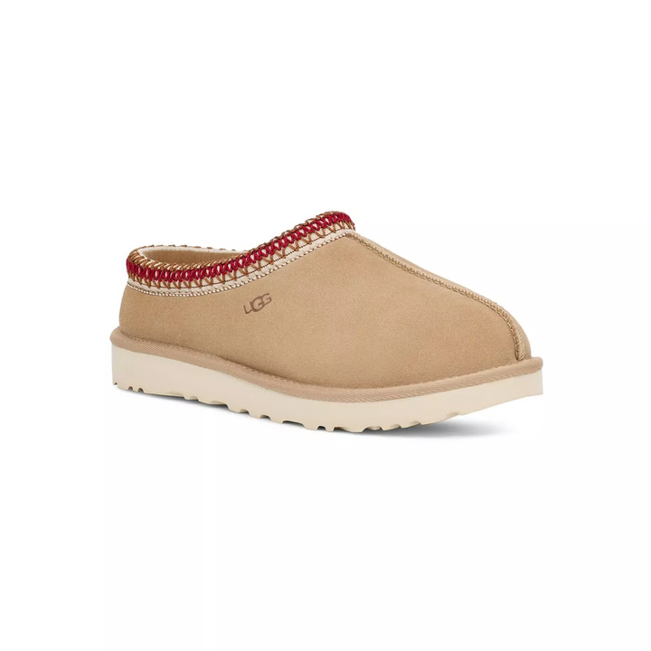 UGG Tasman Slipper Sand Dark Cherry Damskie Kapcie Beżowe 5955-SNDD