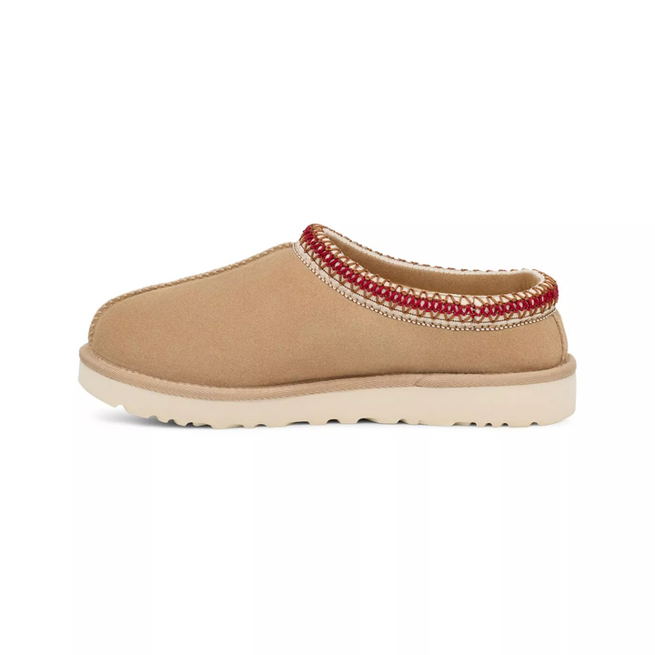 UGG Tasman Slipper Sand Dark Cherry Damskie Kapcie Beżowe 5955-SNDD
