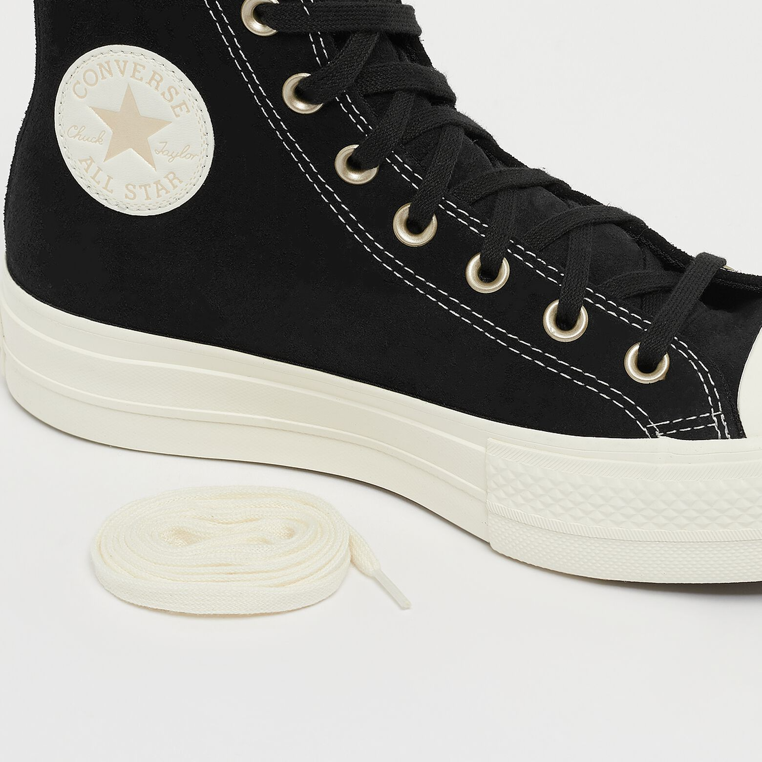 Converse Czarne Zamszowe Trampki Damskie