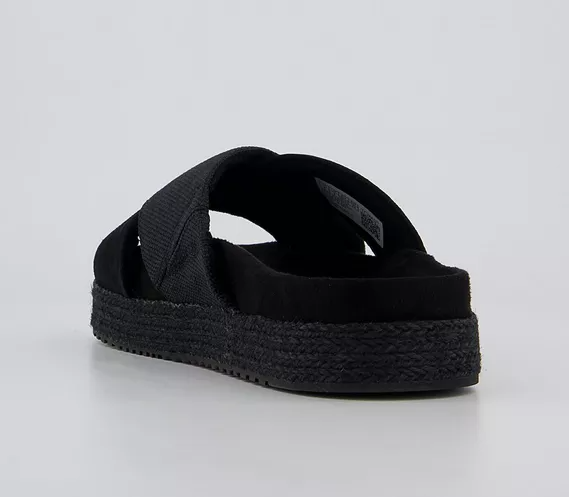 Toms Paloma Klapki Black Suede/Heavy Canvas WL