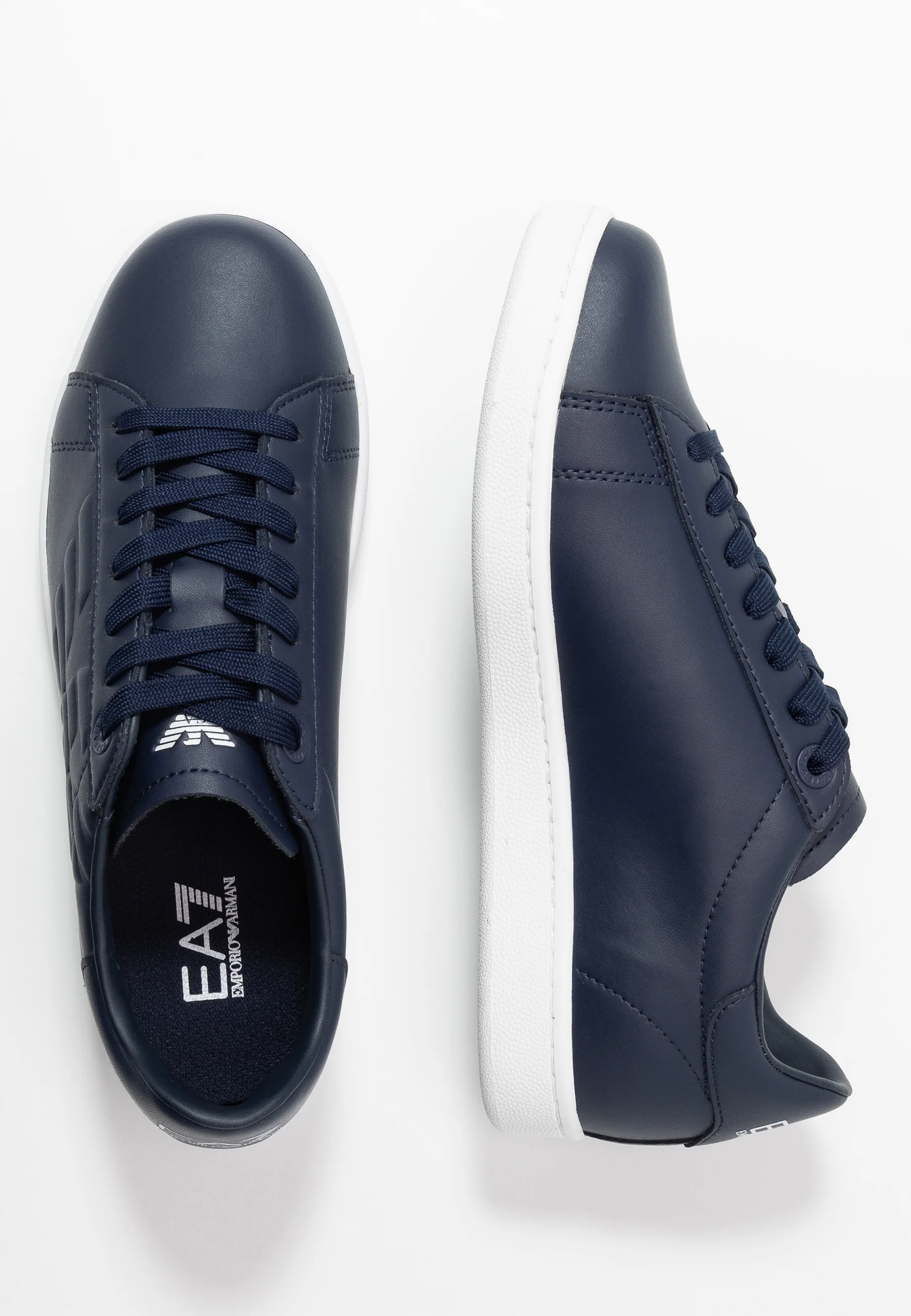 EA7 Emporio Armani Granatowe Skórzane Sneakersy Buty Unisex WLJ