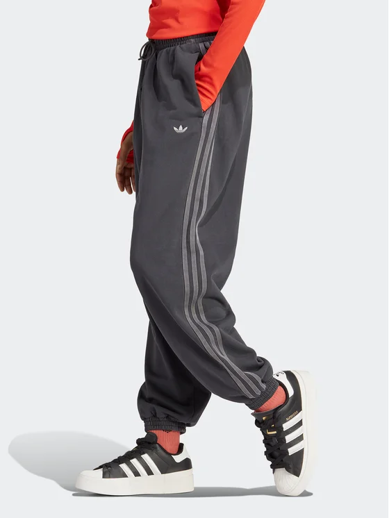 adidas Originals spodnie dresowe loose fit szare IP7140