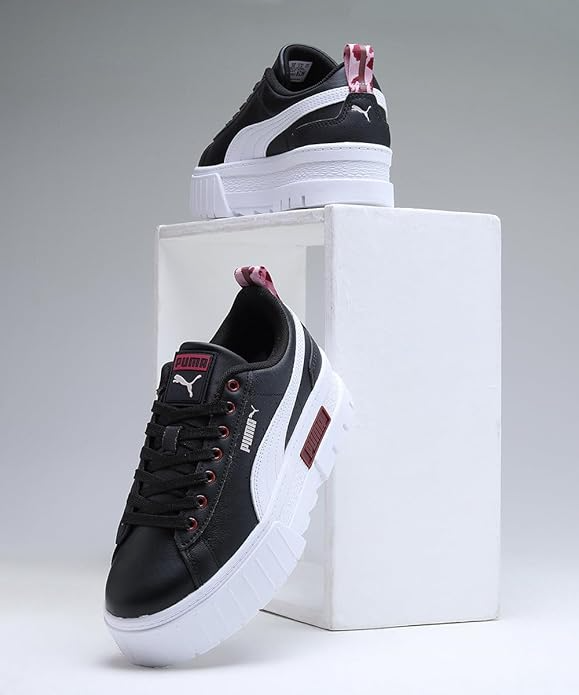 Puma Mayze Soft Leo Wns Damskie Buty Sportowe na platformie czarne 38502301