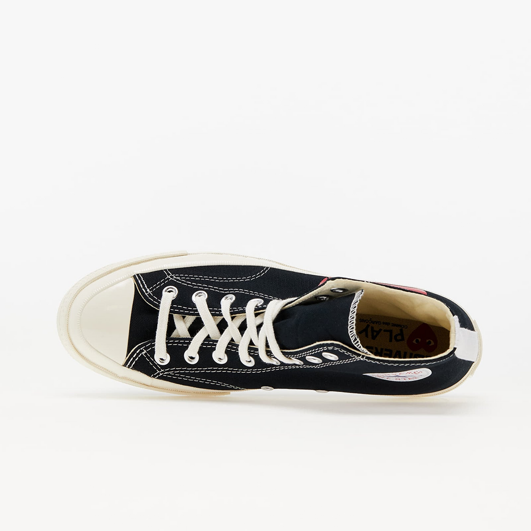 Converse x Comme Des Garcons Play Chuck 70 Hi "Black" Czarne Trampki Damskie 150204C
