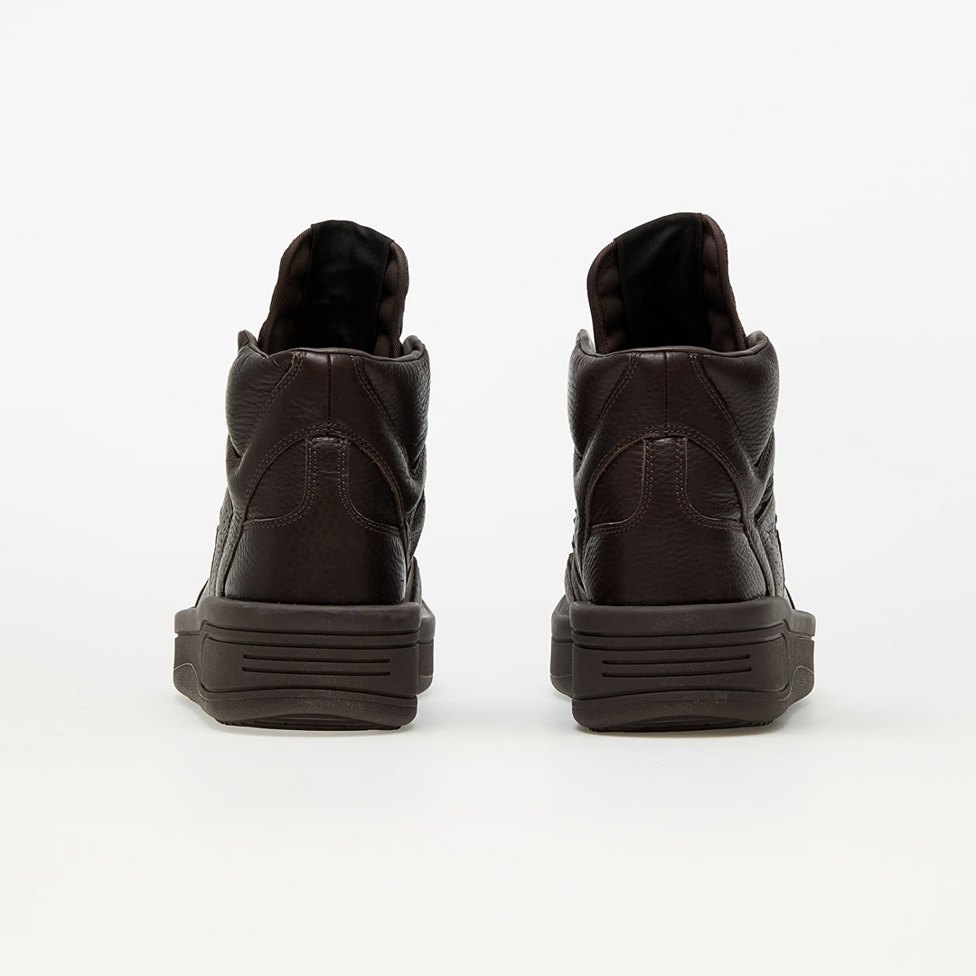 Converse x Rick Owens TURBOPWN MID "Brown" Brązowe Skórzane Trampki A01290C