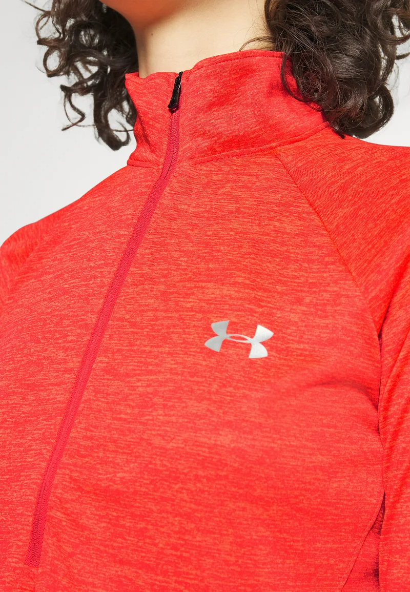 Under Armour Czerwona Bluzka z Długim Rękawem Sportowa Damska