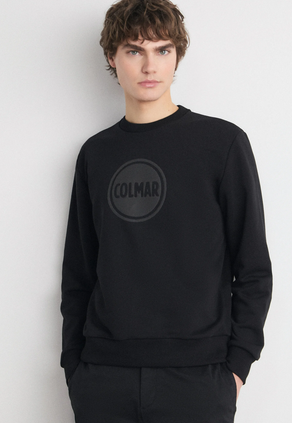 Colmar Originals Czarna Bluza Bez Kaptura Crewneck Męski JZ