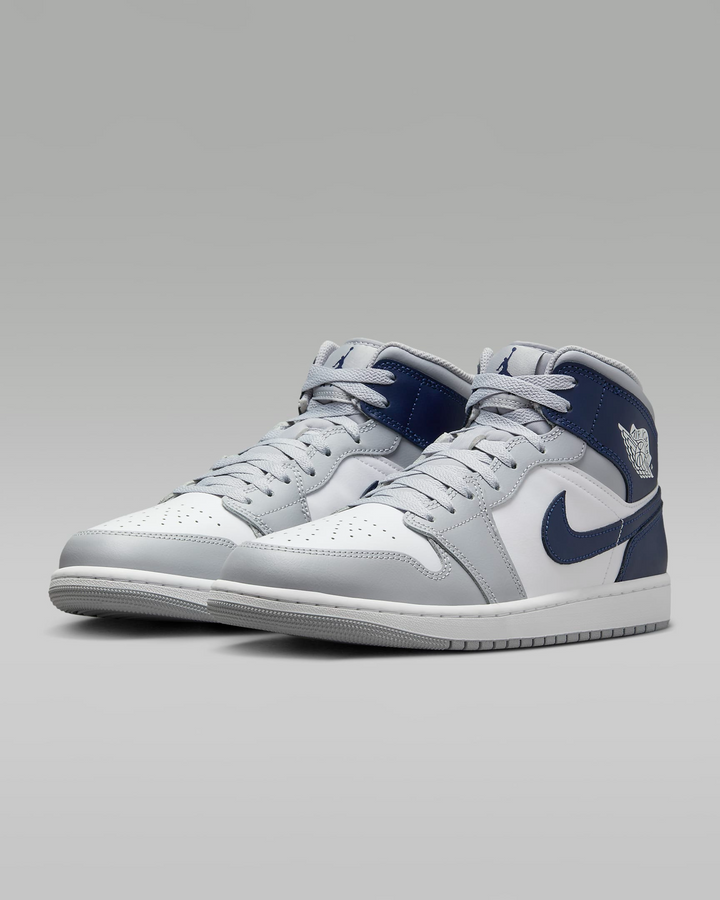 Air Jordan 1 Mid Wolf Grey Midnight Navy Szare DQ8426-104