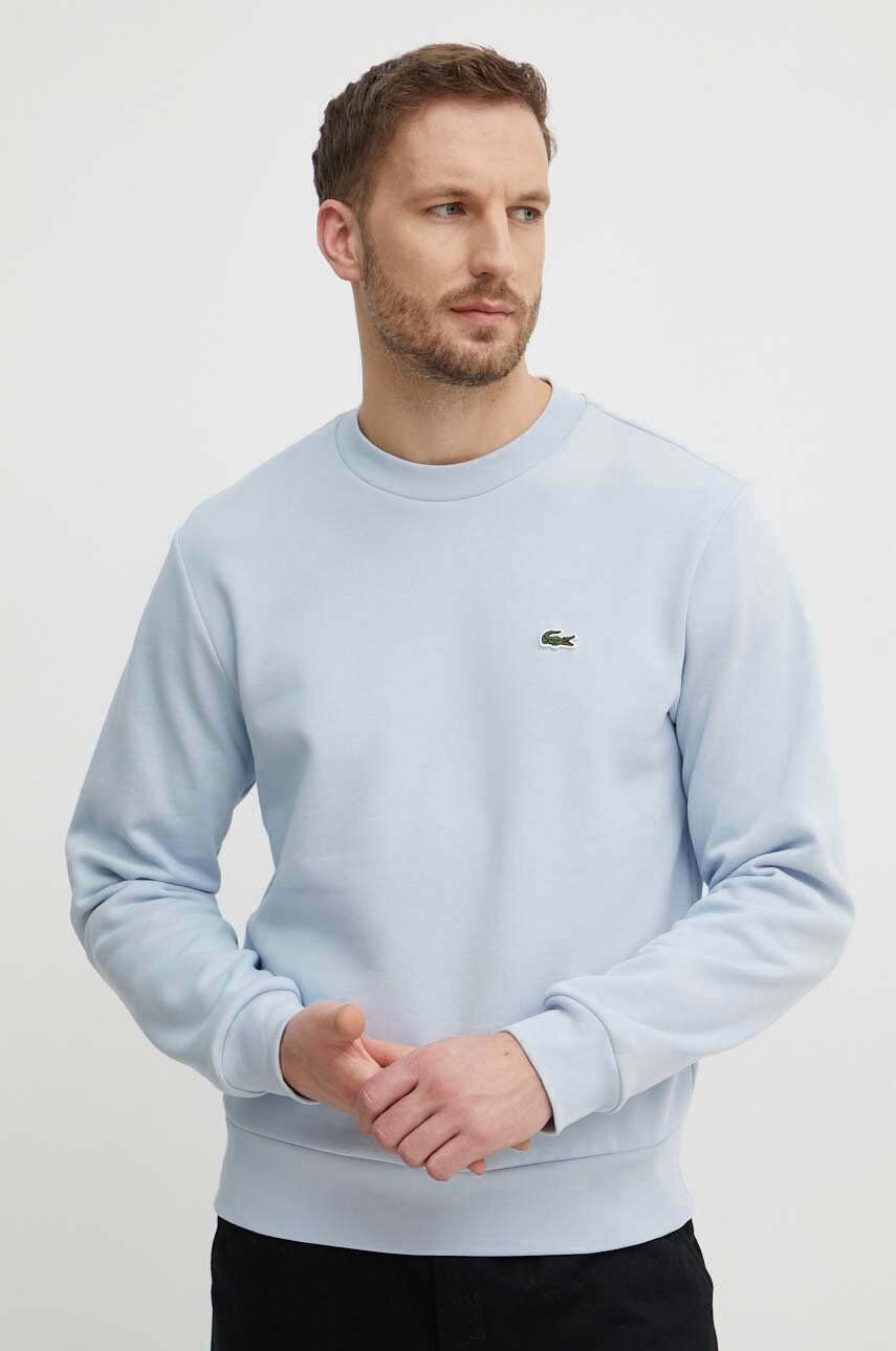 Lacoste Niebieska Bluza bez Kaptura Crewneck Męski A