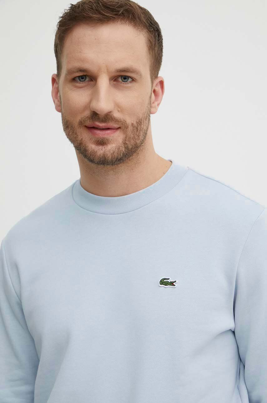 Lacoste Niebieska Bluza bez Kaptura Crewneck Męski A