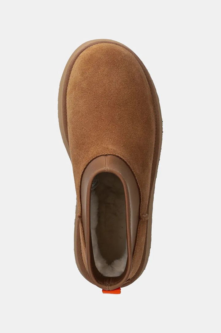 UGG śniegowce zamszowe Classic Mini Dipper Chestnut Brązowe 1168170-CHE