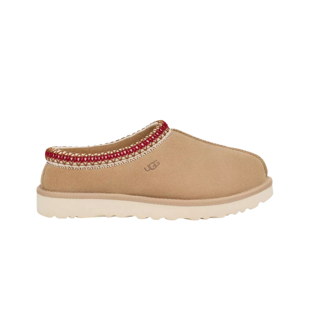 UGG Tasman Slipper Sand Dark Cherry Damskie Kapcie Beżowe 5955-SNDD