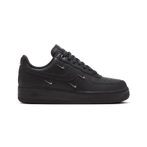 Nike Air Force 1 Low Triple black Metallic Mini Swooshes Czarne HQ1180-001