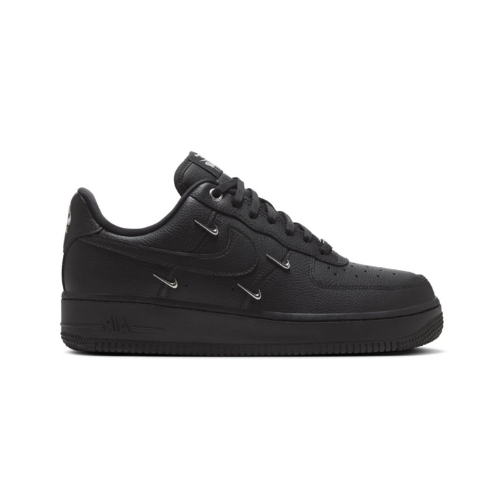 Nike Air Force 1 Low Triple black Metallic Mini Swooshes Czarne HQ1180-001