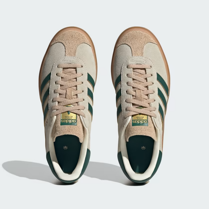 adidas Gazelle Bold Magic Beige Collegiate Green Women's ID7056