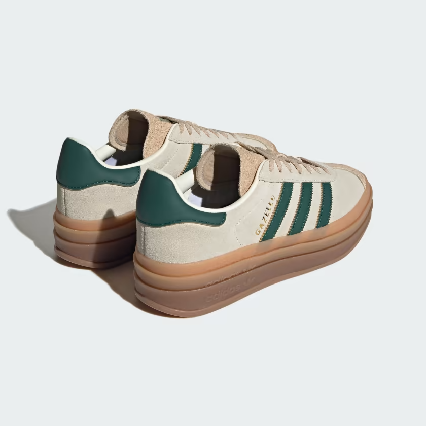 adidas Gazelle Bold Magic Beige Collegiate Green Women's ID7056