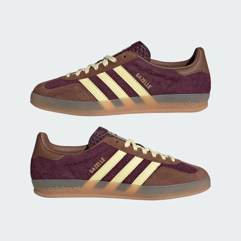 adidas Gazelle Indoor Maroon Almost Yellow JI0324
