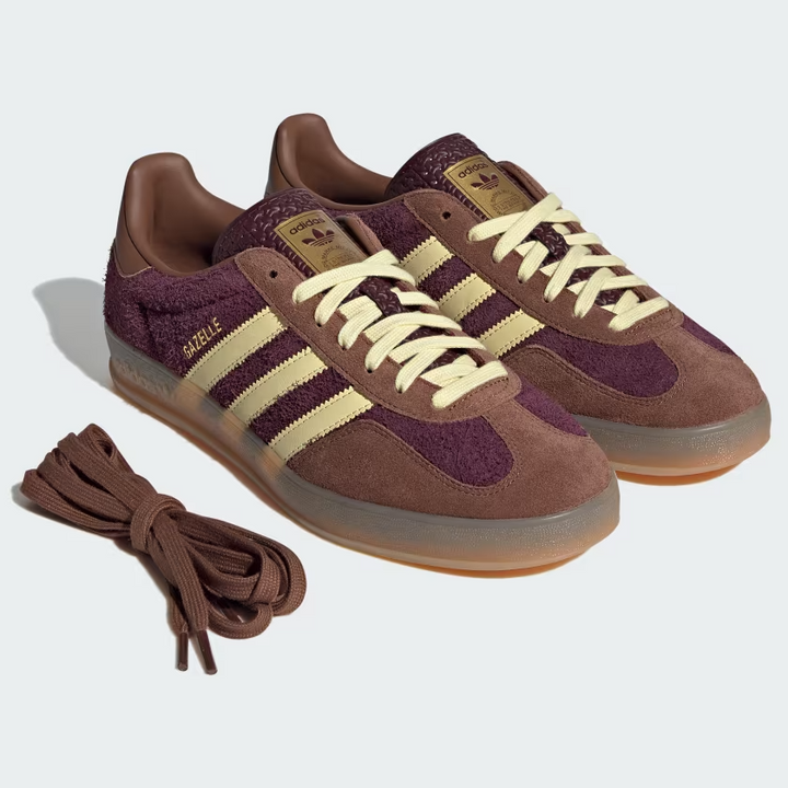 adidas Gazelle Indoor Maroon Almost Yellow JI0324