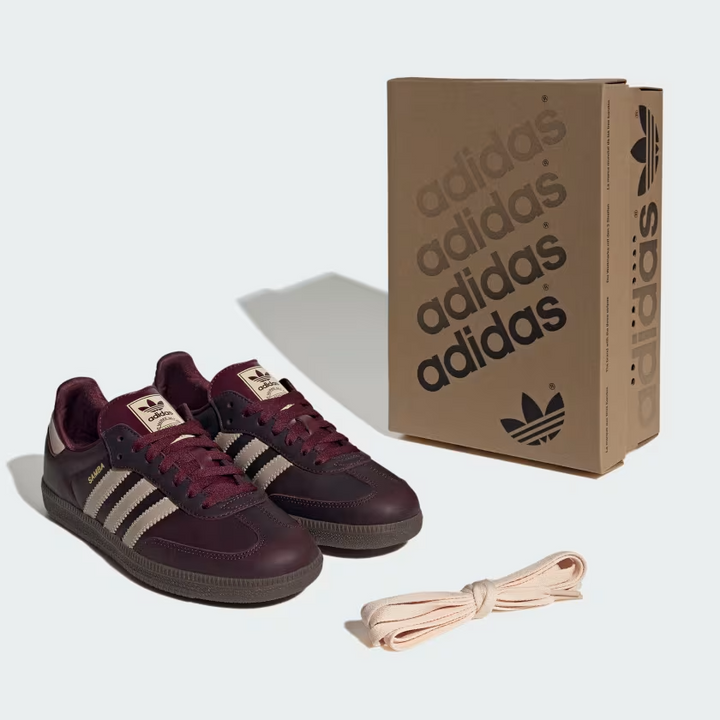 adidas Samba OG Maroon Crystal Sand Women's IF7004