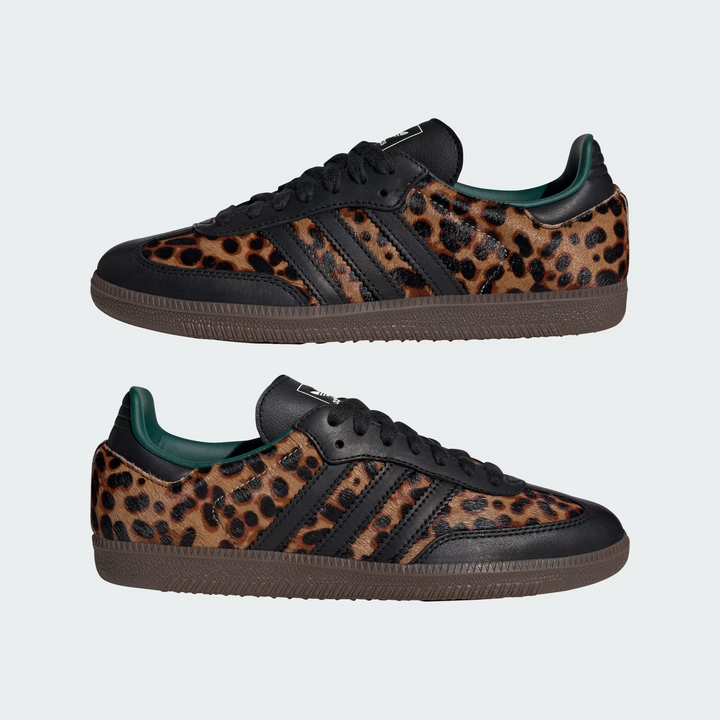 adidas Samba OG "Core Black Collegiate Green" Panterka Brązowe JI2735