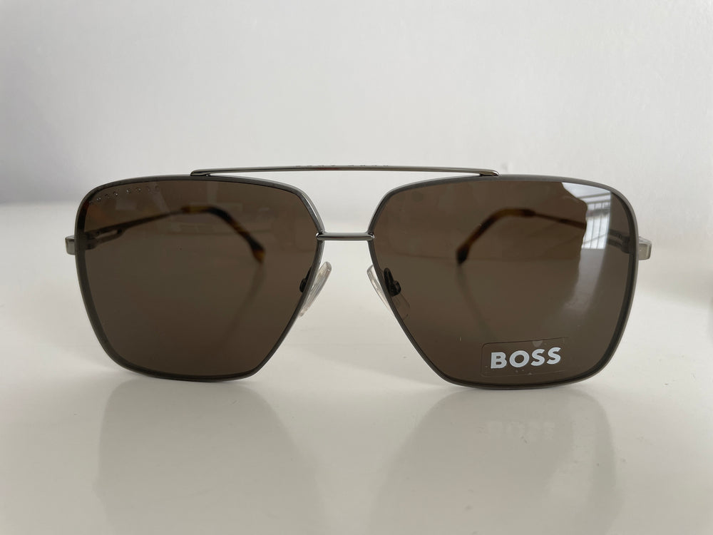 Hugo Boss 6C570 Szare Kwadratowe Okulary Przeciwsłoneczne Męskie WL