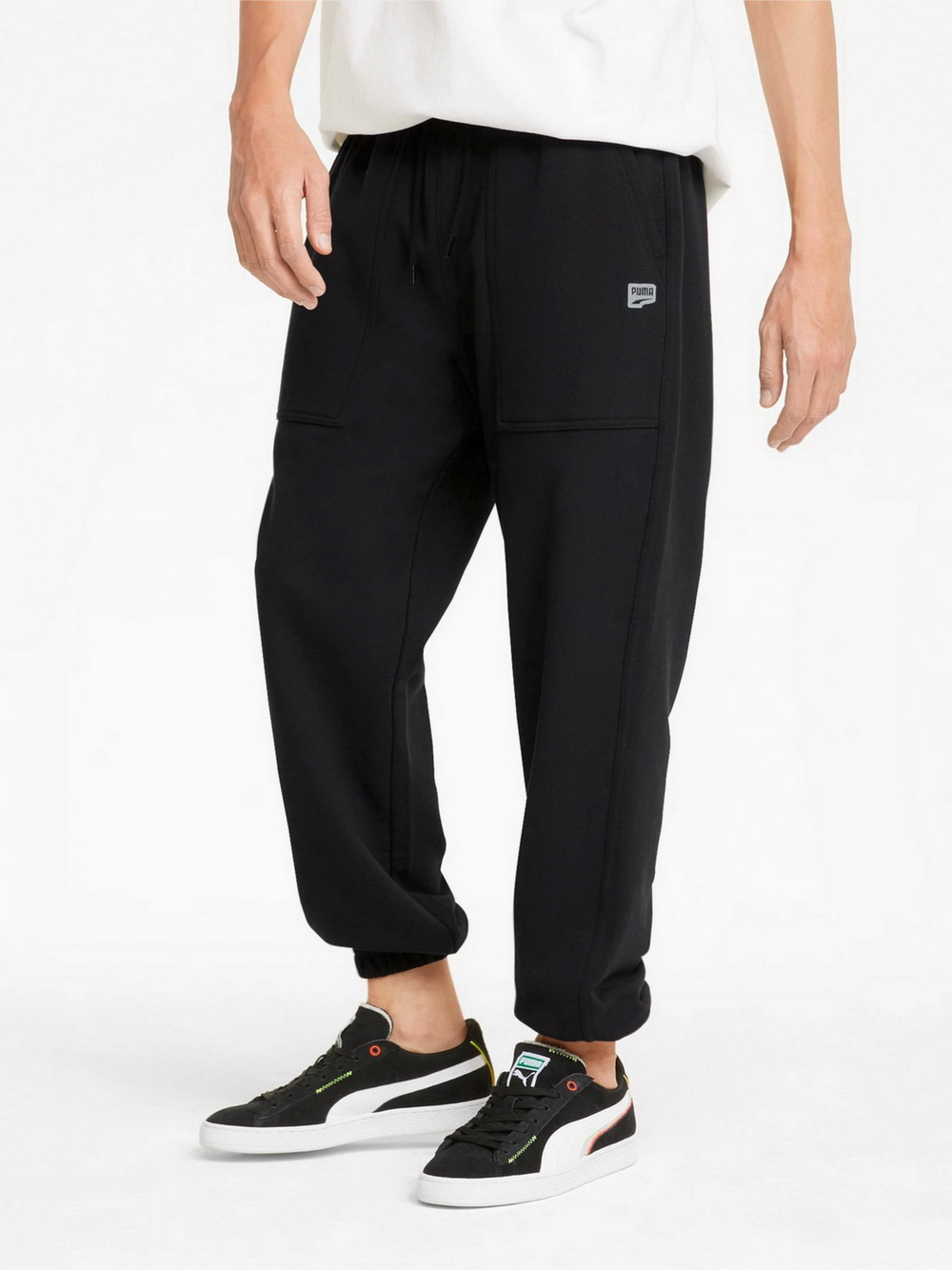 Puma Downtown Sweatpants Czarne Spodnie Dresowe