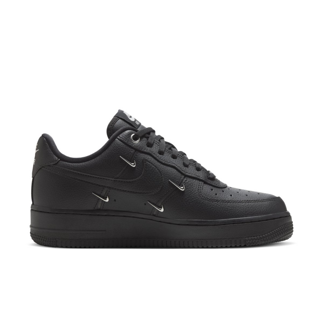 Nike Air Force 1 Low Triple black Metallic Mini Swooshes Czarne HQ1180-001