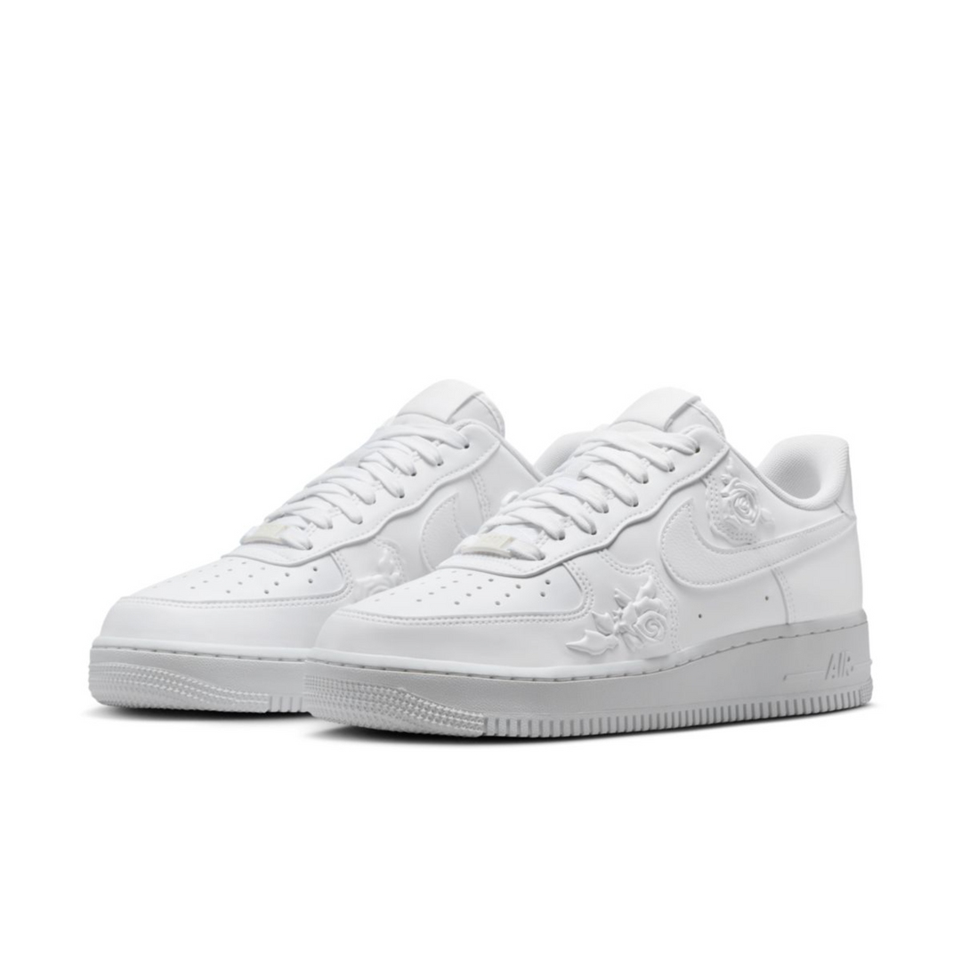 Nike Air Force 1'07 W "White Roses" Białe Damskie Buty Sportowe Sneakersy HF2016-100