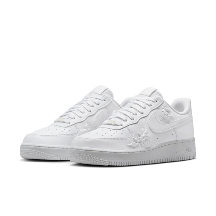 Nike Air Force 1'07 W "White Roses" Białe Damskie Buty Sportowe Sneakersy HF2016-100
