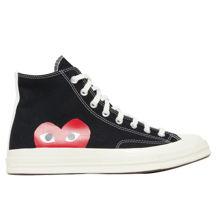 Converse x Comme Des Garcons Play Chuck 70 Hi "Black" Czarne Trampki Damskie 150204C
