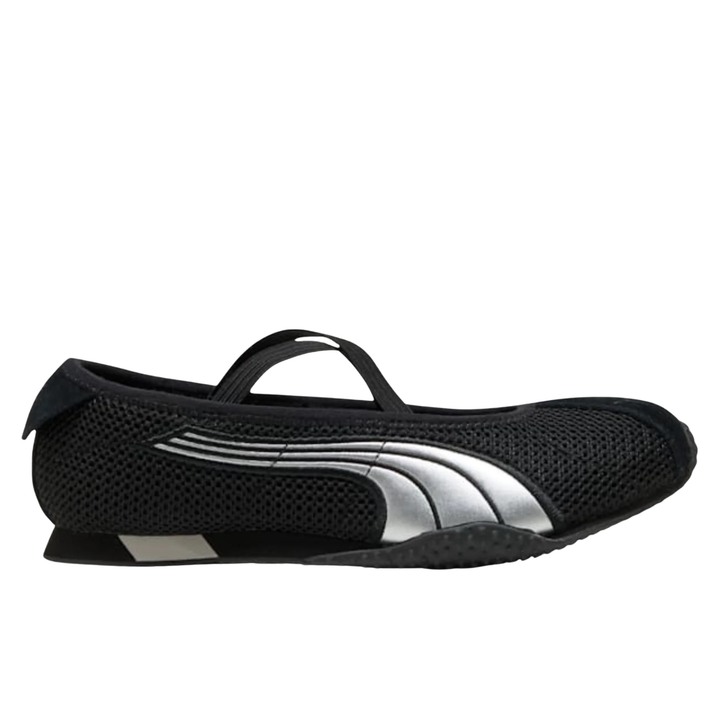 Puma H-Street Ballet "Black Silver" Czarne Baleriny Sneakersy Buty Sportowe Damskie 407820-03