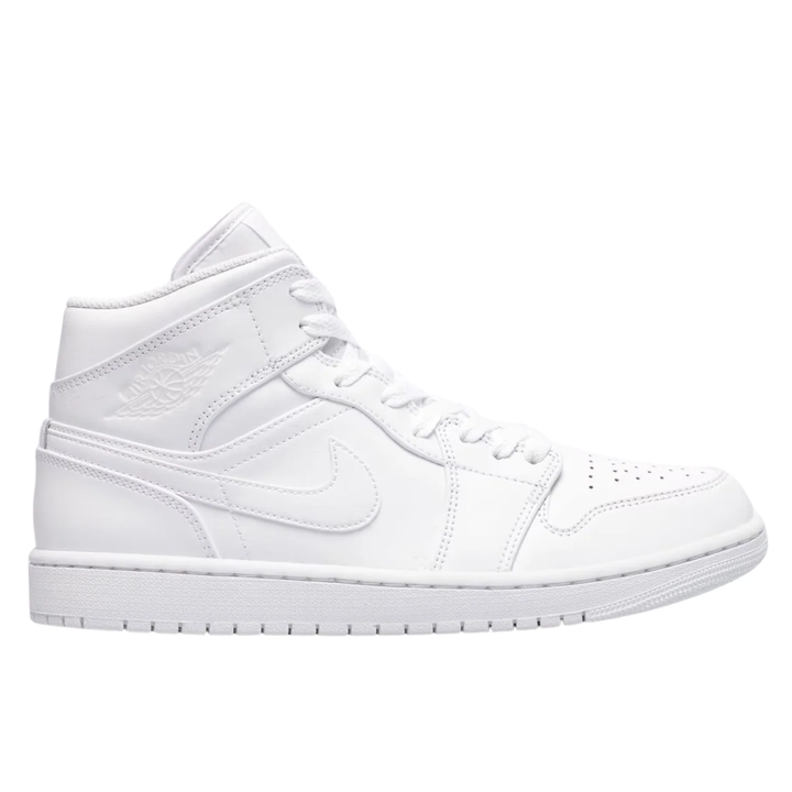 Air Jordan 1 Mid "Triple White" 554724-136