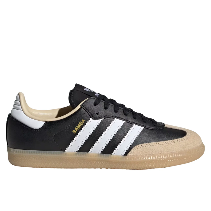 adidas Samba OG J "Black White Beige Gum" Czarne JQ8555