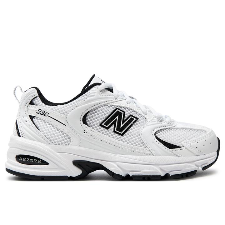 New Balance 530 "White Black" Białe Czarne Damskie Buty Sportowe Sneakersy MR530EWB