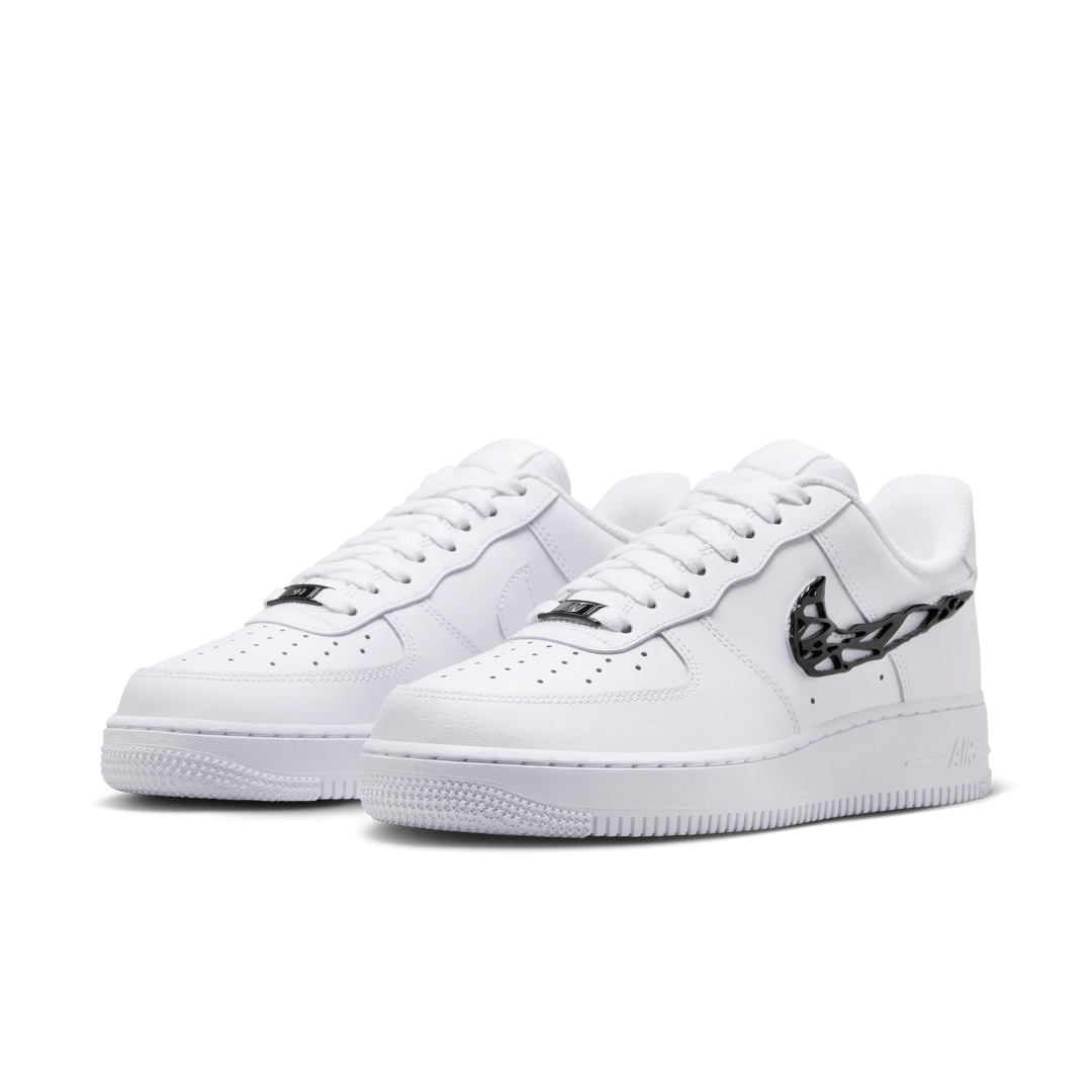 Nike Air Force 1 Low Liquid Metal Swoosh Białe IF1686-101
