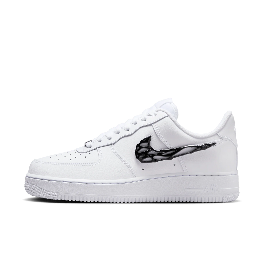 Nike Air Force 1 Low Liquid Metal Swoosh Białe IF1686-101