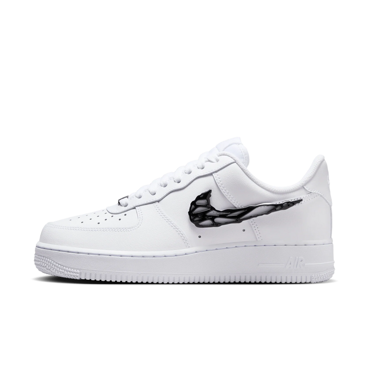 Nike Air Force 1 Low Liquid Metal Swoosh Białe IF1686-101