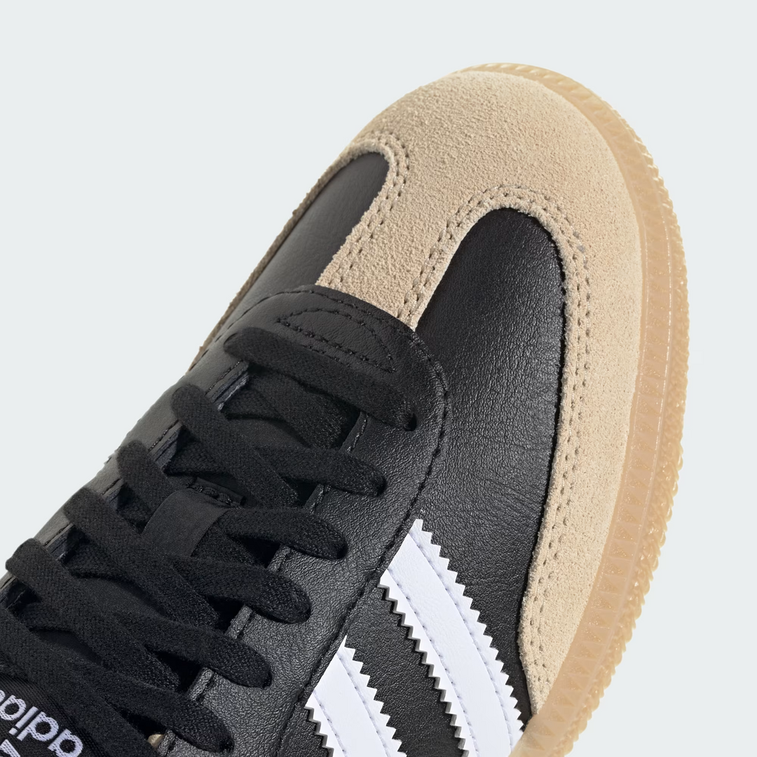 adidas Samba OG J "Black White Beige Gum" Czarne JQ8555