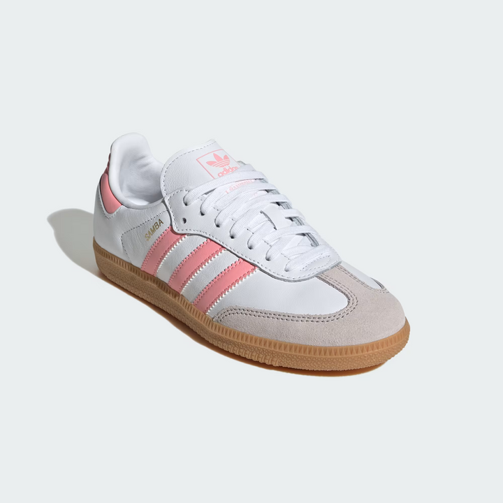 Adidas Samba OG J White Coral Pink Białe Różowe JP5480
