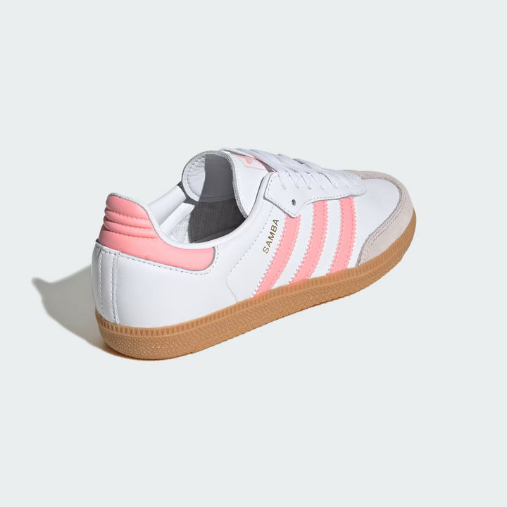 Adidas Samba OG J White Coral Pink Białe Różowe JP5480