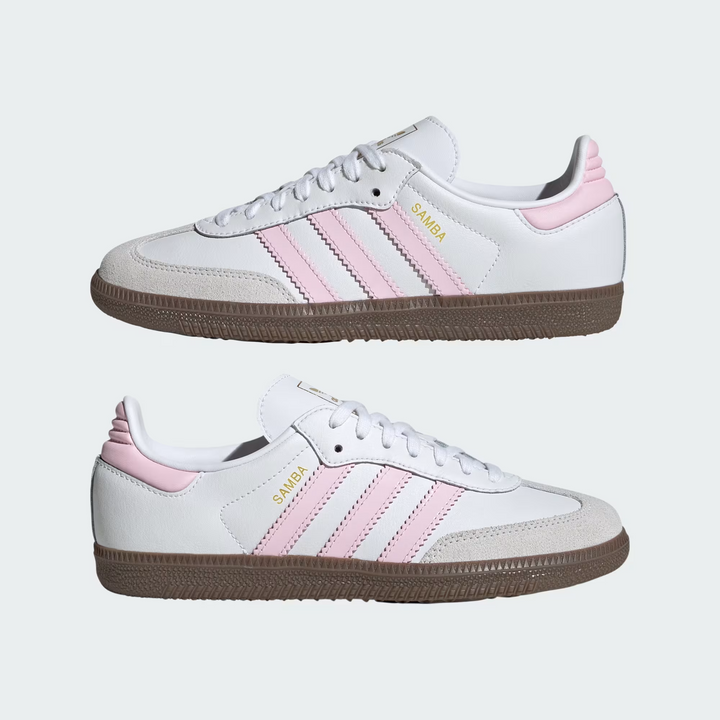 adidas Samba OG J "White Clear Pink" Białe JQ2845