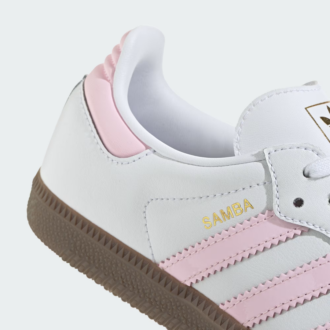 adidas Samba OG J "White Clear Pink" Białe JQ2845