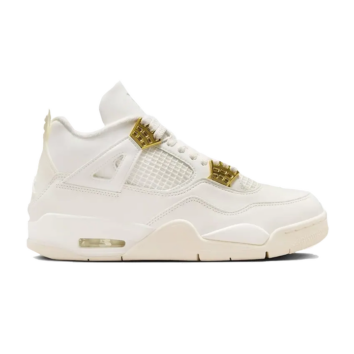 Air Jordan 4 Retro Metallic Gold Women's Białe AQ9129-170