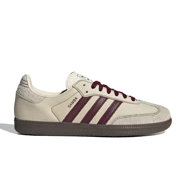 adidas Samba OG Wonder White Maroon Women's IG1987